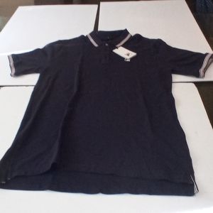 Men’s Fila navy blue shorts sleeve polo large